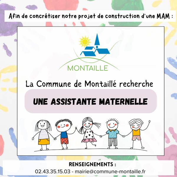 La Commune de Montaillé recherche une assistante maternelle !