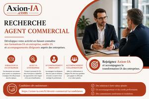 Agent commercial indépendant H/F – Formations IA, audits IA et coaching – Secteur Saint-Marcellin