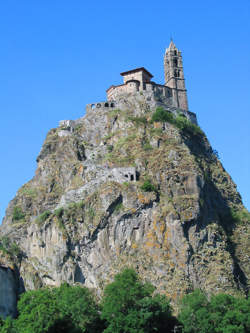 photo J.E.P. : Rocher et Chapelle Saint-Michel d'Aiguilhe