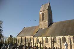 Exposition de maquettes et de figurines sur le thème de la Bataille de Normandie.