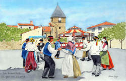 Les peintres dans les rues de Saint-Jean des Ollières