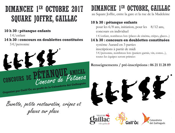 concours de pétanque amical