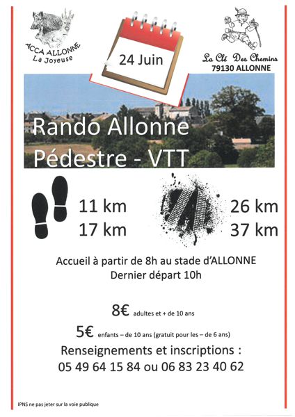 Randonnée pédestre et VTT Allonne