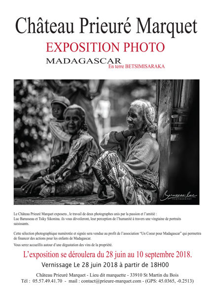 EXPO PHOTO MADAGASCAR AU CHATEAU PRIEURE MARQUET