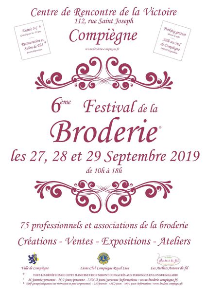 6EME FESTIVAL DE LA BRODERIE DE COMPIEGNE