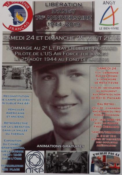 HOMMAGE AU LIEUTENANT RAY PACKARD 9TH USAAF