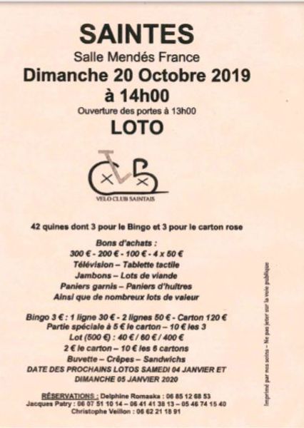 LOTO VELO CLUB SAINTAIS