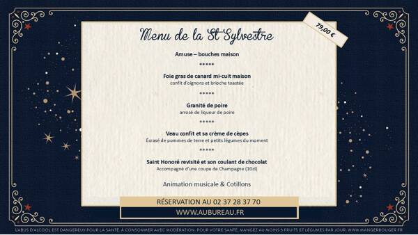 Menu St Sylvestre