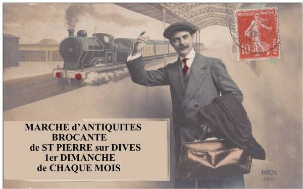 Marché mensuel d'Antiquités-Brocante de St PIERRE en AUGE(14)