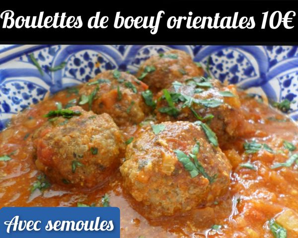 Week-end Boulettes de boeuf orientales à emporter