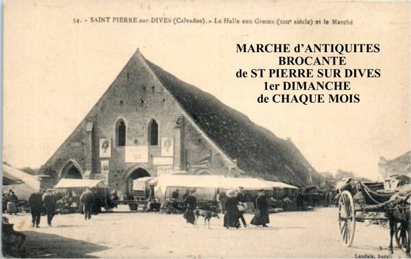 Marché mensuel d'Antiquités-Brocante de St PIERRE en AUGE(14)