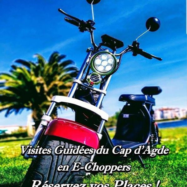 Visites guidées du Cap d'Agde en E-chopper