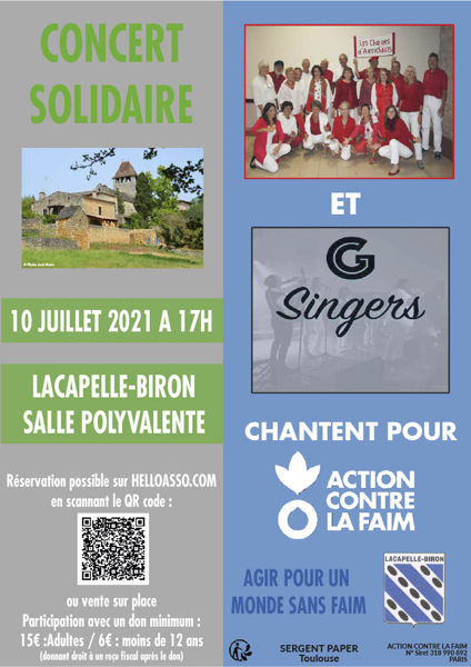 CONCERT SOLIDAIRE ACTION CONTRE LA FAIM