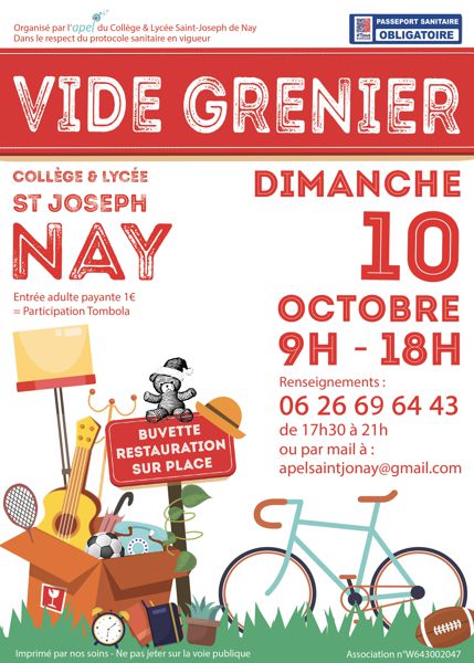 Grand Vide Grenier Collège et Lycée St Jo Nay