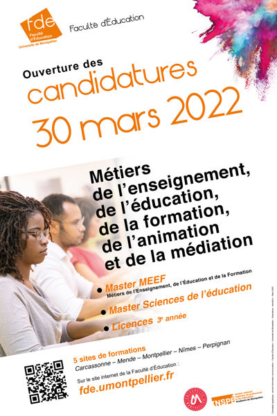 Ouverture des candidatures à la Faculté d’Éducation