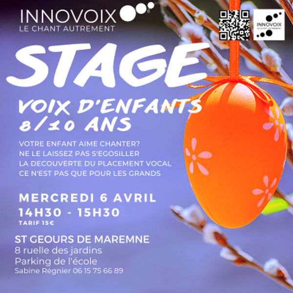 STAGE VOIX D'ENFANTS