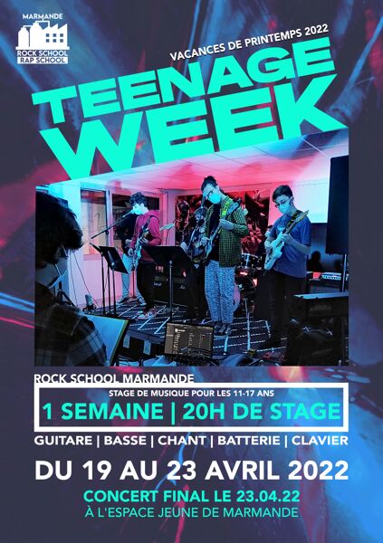 Teenage Week Vacances de Printemps 2022