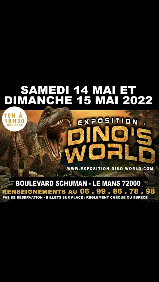 Exposition de dinosaures au mans