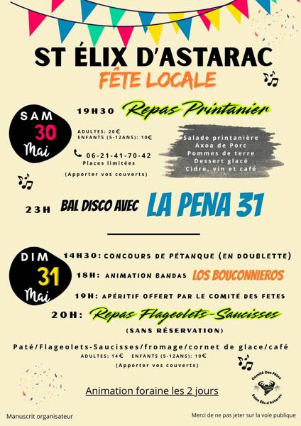 Fête Locale de St Elix d'Astarac