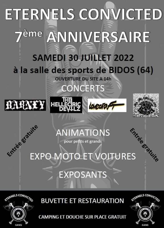 Concert  7ème Anniversaire ETERNELS CONVICTED