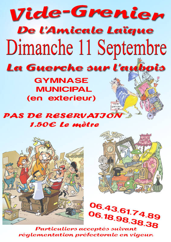 BROCANTE DE L'AMICALE LAIQUE LA GUERCHE