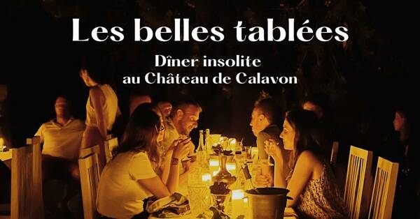 Dîner insolite au Château de Calavon