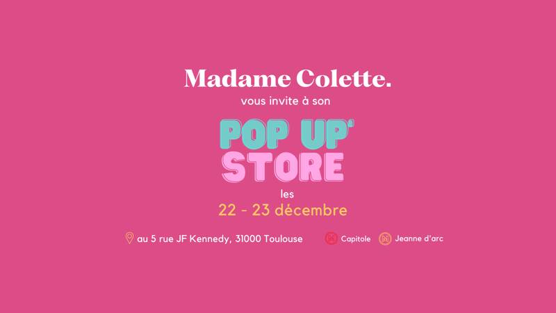 Pop up store de Madame Colette