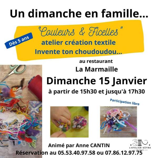 Atelier création textile