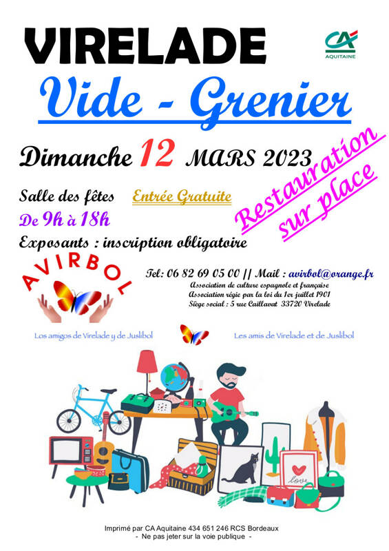 Vide Grenier - Association Avirbol