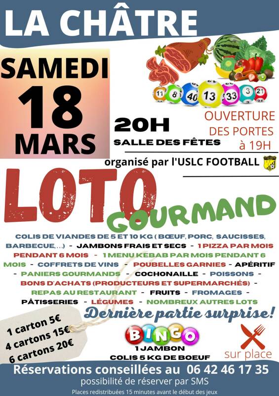 LOTO GOURMAND DE L'US LA CHÂTRE FOOTBALL