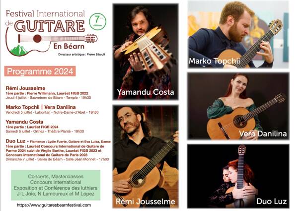 Festival international de guitare en Béarn 2024 à Lahontan