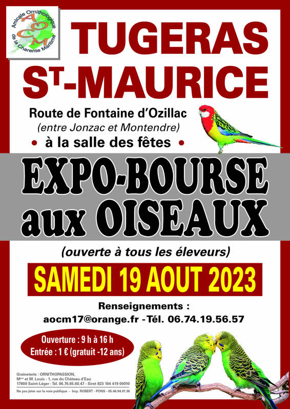 EXPOSITION-BOURSE AUX OISEAUX