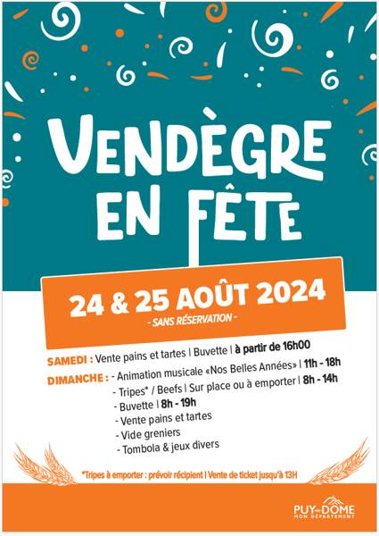 Vendègre en fête