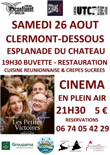 CINEMA EN PLEIN AIR A CLERMONT-DESSOUS