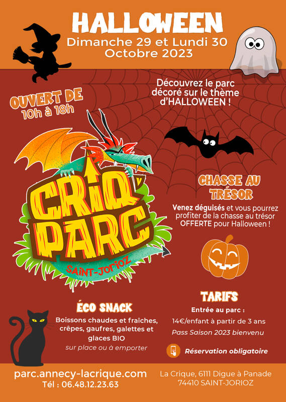 Chasse au trésor d'Halloween au Criq'Parc !