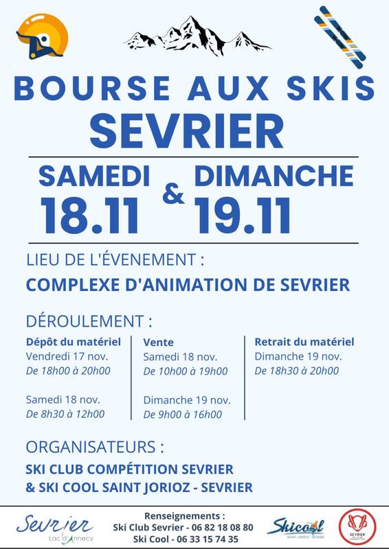 BOURSE AUX SKIS DE SEVRIER