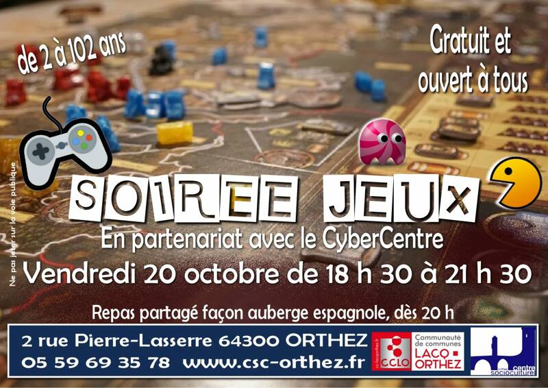 Soirée jeux... et jeux vidéo!