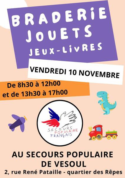 Braderie jouets, jeux, livres