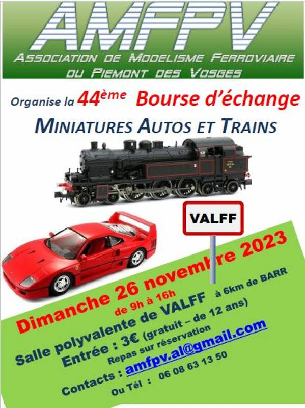 BOURSE MINIATURES AUTOS ET TRAINS