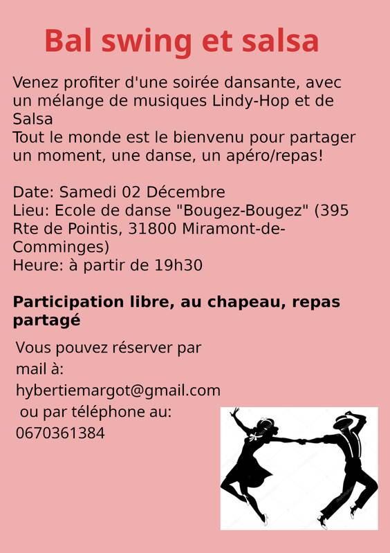 Soirée et cours de danse Lindy Hop et Salsa