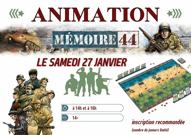 Animation jeu : Mémoire 44