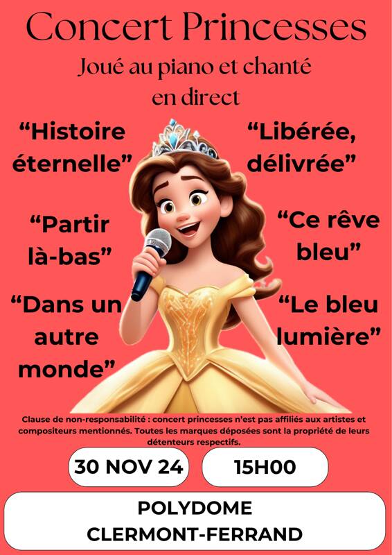 Concert des chansons de vos princesses préférées