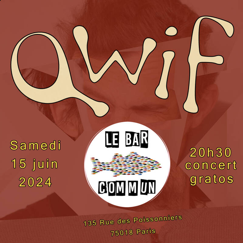 Concert de Qwif au bar commun