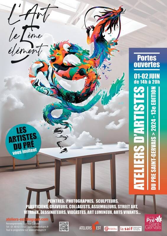 13e édition des Portes Ouvertes des Ateliers d’Artistes du Pré Saint-Gervais  ATELIERS-EST
