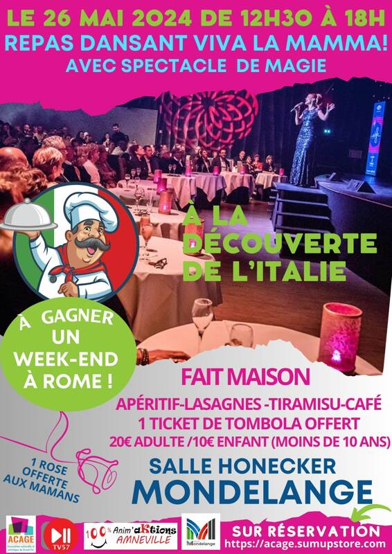 Repas dansant et spectacle de magie