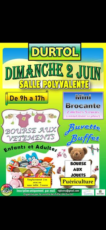 Bourse aux vêtements et aux jouets avec mini brocante