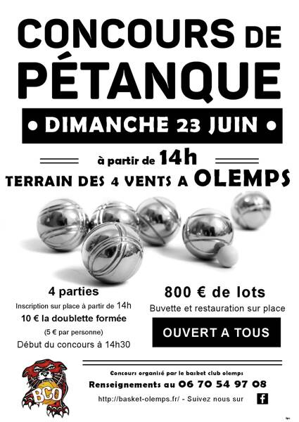 Concours de Pétanque