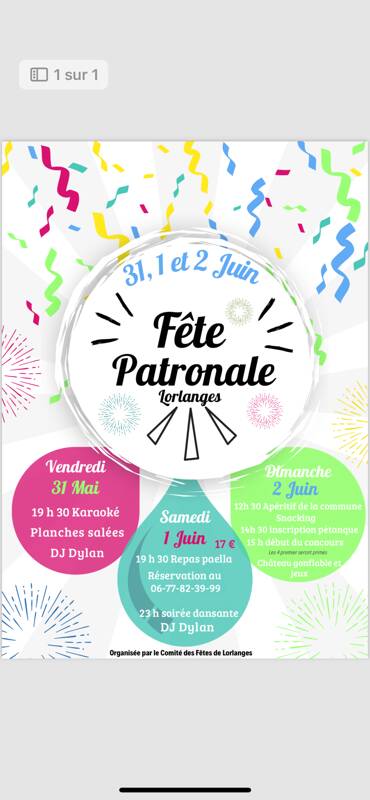 Fête patronale Lorlanges