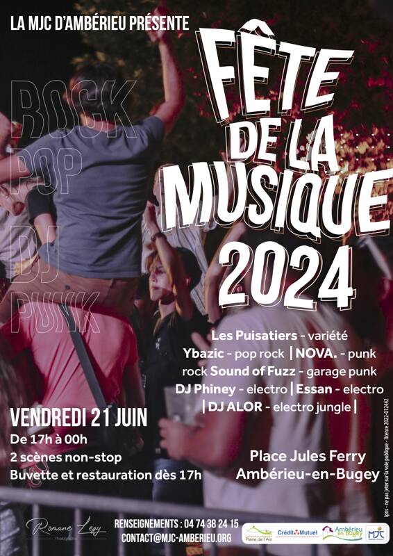 Fête de la musique à la MJC d'Ambérieu-en-Bugey