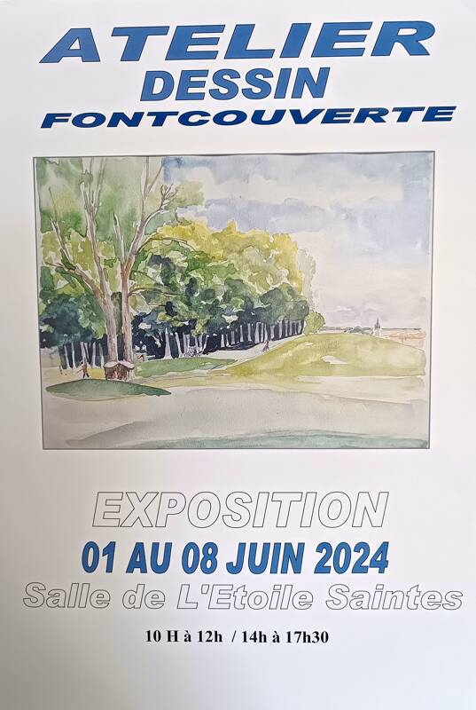 L'Atelier de Dessin/Peinture de Fontcouverte expose à Saintes